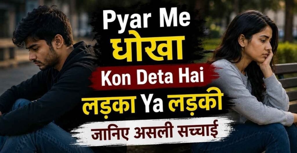 Pyar Me Dhoka Kon Deta Hai Ladka Ya Ladki