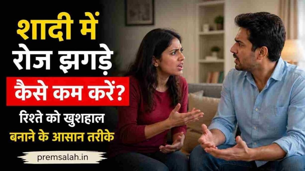 शादी में रोज होने वाले झगड़े कैसे कम करें